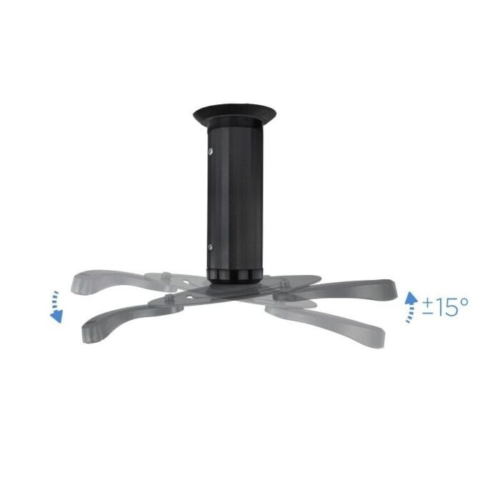 Soporte de Techo para Proyector TooQ PJ1010TN-B/ Inclinable-Giratorio/ hasta 10kg