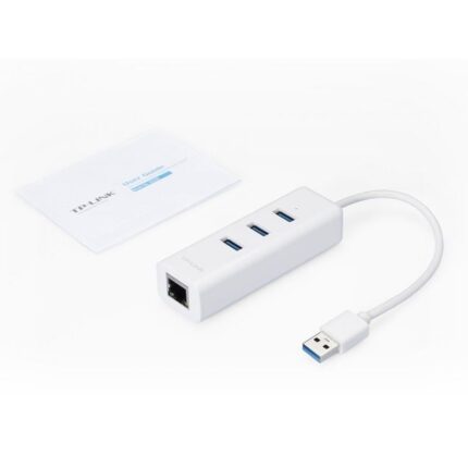 Hub USB 3.0 TP-Link UE330/ 3xUSB/ 1xRJ45/ Blanco