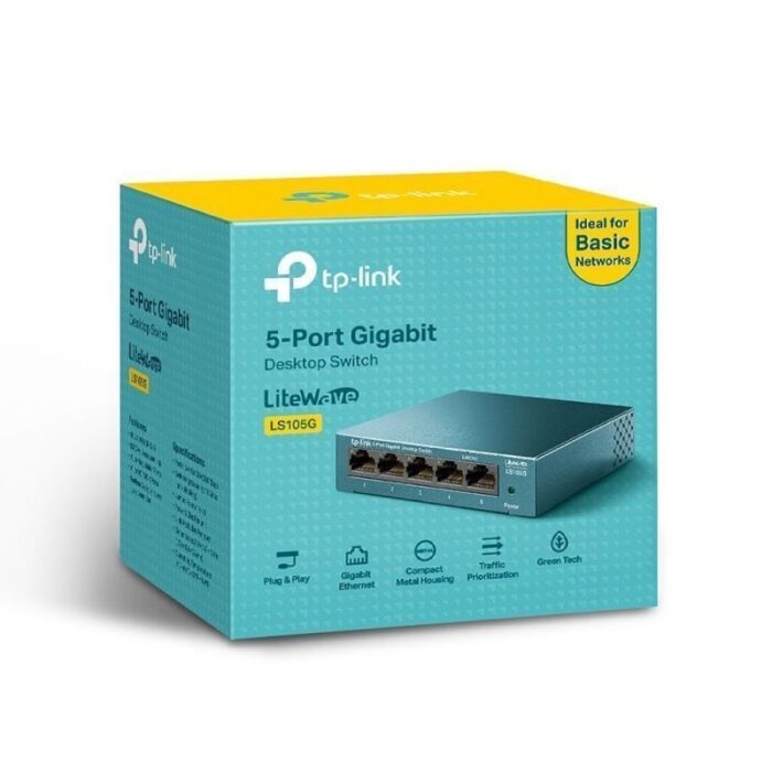 Switch TP-Link LS105G 5 Puertos/ RJ-45 10/100/1000