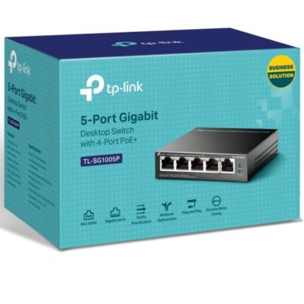 Switch TP-Link TL-SG1005P 5 Puertos/ RJ-45 10/100/1000 PoE