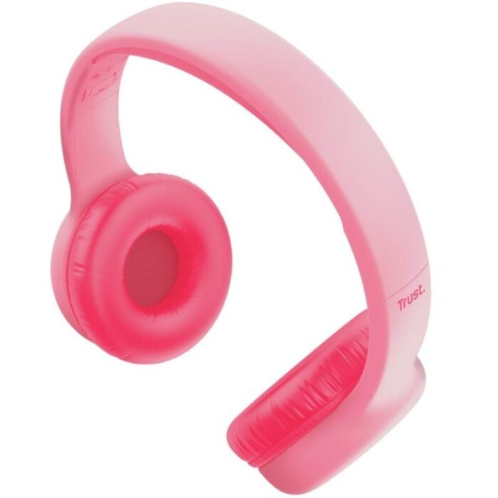 Auriculares Infantiles Trust Nouna Kids/ con Micrófono/ Rosas