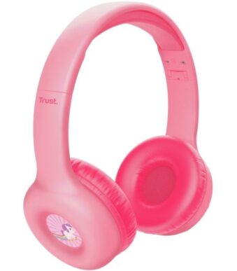 Auriculares Infantiles Inalámbricos Trust Nouna Kids/ con Micrófono/ Rosas