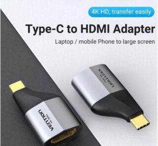 Adaptador USB Tipo-C Vention TCDH0/ USB Tipo-C Macho - HDMI Hembra