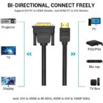 Cable Conversor Vention ABFBF/ DVI Macho - HDMI Macho/ 1m/ Negro