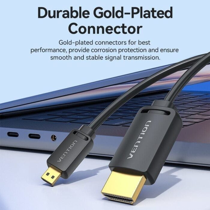 Cable HDMI 4K Vention AGHBF/ HDMI Macho - Mini HDMI Macho/ 1m/ Negro