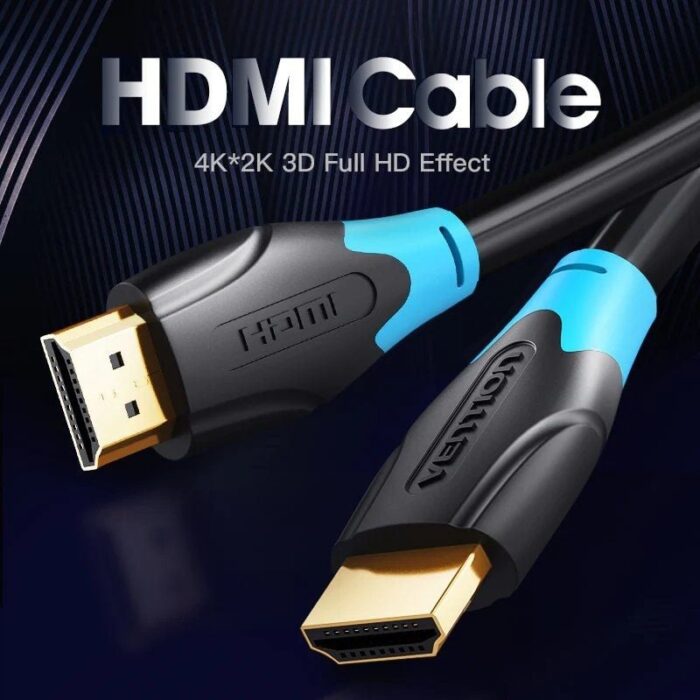 Cable HDMI 2.0 4K Vention AACBH/ HDMI Macho - HDMI Macho/ 2m/ Negro