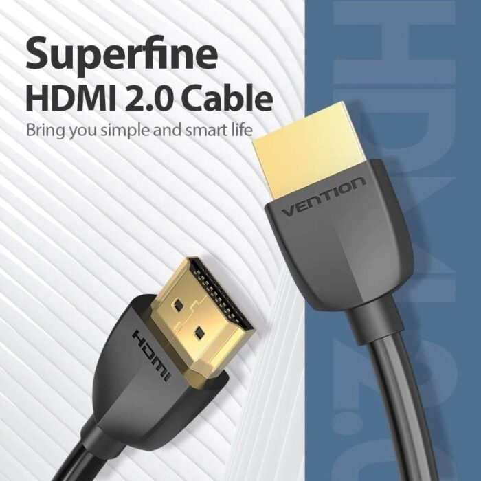 Cable HDMI 2.0 4K Vention AAIBG/ HDMI Macho - HDMI Macho/ 1.5m/ Negro