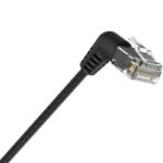 Cable de Red RJ45 UTP Vention IBOBD Cat.6A/ 50cm/ Cabeza Rotatoria 360º/ Negro