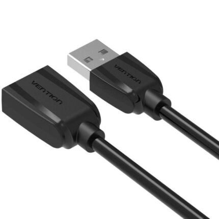 Cable Alargador USB 2.0 Vention VAS-A44-B100/ USB Macho - USB Hembra/ 1m/ Negro