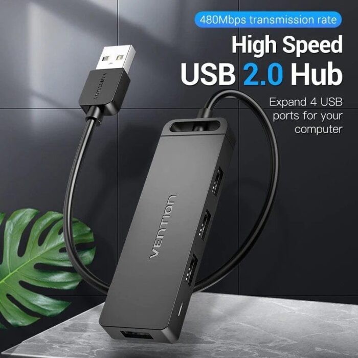 Hub USB 2.0 Vention CHMBD/ 4xUSB/ 50cm