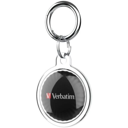 Localizador Verbatim My Finder Coin Bluetooth Tracker MYFC-01B compatible con Apple/ Incluye Llavero y Pila/ Negro