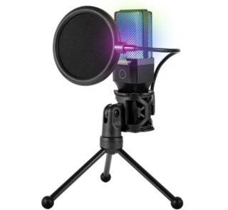 Micrófono Woxter Mic Studio 65 RGB/ USB 2.0