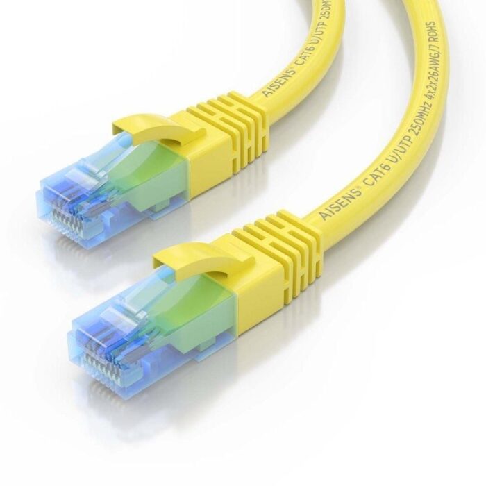 Cable de Red RJ45 AWG26 CCA UTP Aisens A135-0838 Cat.6/ 5m/ Amarillo