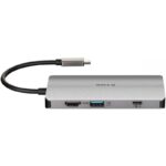 Docking USB Tipo-C D-Link DUB-M810/ 3xUSB/ 1xUSB Tipo-C/ 1xThunderbolt/ 1xHDMI/ 1xRJ45/ 1xLector tarjetas/ Gris