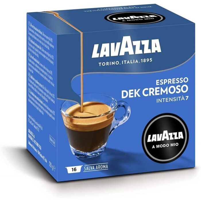 Cápsula Lavazza Cremosamente Dek para cafeteras A Modo Mio/ Caja 16