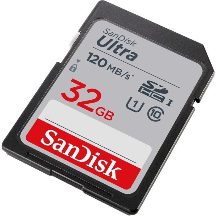 Tarjeta de Memoria SanDisk Ultra 32GB SD HC UHS-I - SDXC/ Clase 10/ 120MBs