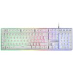 Pack Gaming Mars Gaming MCPX/ Teclado H-MECH  + Ratón Óptico + Alfombrilla/ Blanco