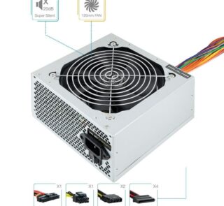 Fuente de Alimentación TooQ TQEP-500SSE/ 500W/ Ventilador 12cm