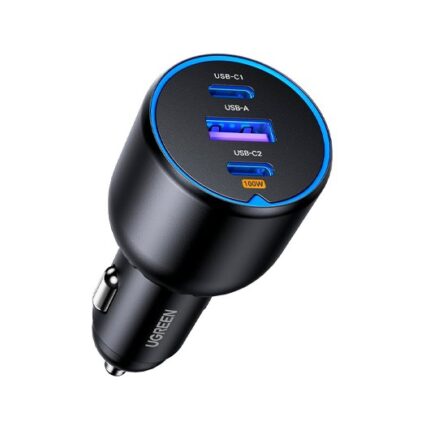 CARGADOR COCHE UGREEN 130W 2XUSB-C PD+USB-A