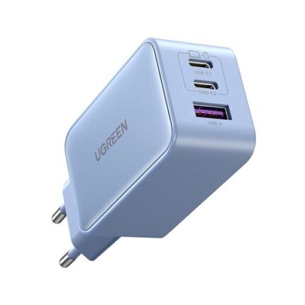 CARGADOR UGREEN TRIPLE 65W USB-A + USB-C PURPLE