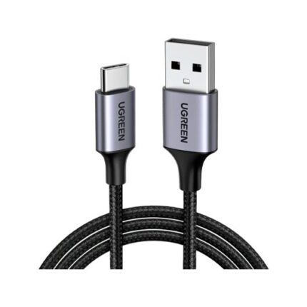 CABLE UGREEN USB-A A USB-C ALUMINUM BRAID 1M BLACK