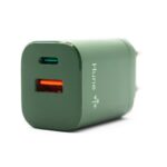 CARGADOR HUNE ECO 2 PUERTOS 20W USB-C USB-A BOSQUE