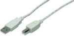 CABLE USB(A) 2.0 A USB(B) 2.0 LOGILINK 5M GRIS