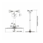 SOPORTE PROYECTOR AISENS CP02TSRE-051 NEGRO