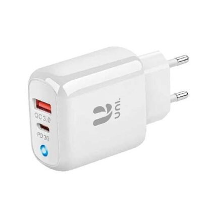 CARGADOR UNICO DUAL 30W USB-C + USB-A