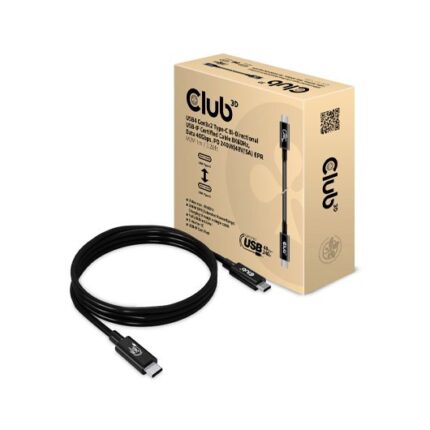 CABLE CLUB3D CERTIFICADO USB4 80G GEN3.2 TIPO-C 1M