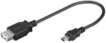 CABLE USB(A) 2.0 A MINI USB(B) 2.0 GOOBAY 0.2M NEGRO