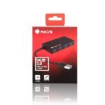 HUB 4 PUERTOS USB 3.0 NGS iHUB3.0 NEGRO