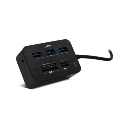 LECTOR DE TARJETAS + HUB USB 3.0 NOX READER ONE