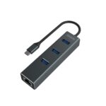 HUB SAVIO USB(C) - 3 X USB(A) 3.1 + 1 X RJ45