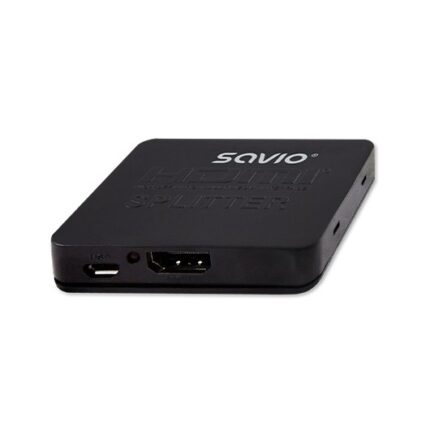 SPLITTER 1X2 HDMI 4K 3D SAVIO CL-93 NEGRO