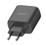 CARGADOR USB 3.0 DE CARGA RÁPIDA 30W SAVIO LA-06/B