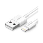 CABLE UGREEN USB-A MALE A LIGHTNING MFI 1M WHITE