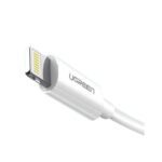 CABLE UGREEN USB-A MALE A LIGHTNING MFI 1M WHITE