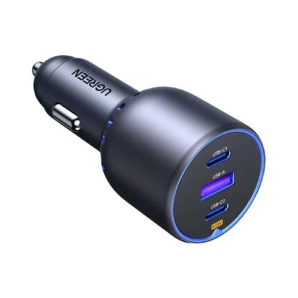 CARGADOR COCHE UGREEN 75W 2XUSB-C PD+USB-A