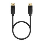 Cable DisplayPort 1.2 CCS 4K Aisens A124-0741/ DisplayPort Macho - DisplayPort Macho/ Hasta 5W/ 2300Mbps/ 3m/ Negro