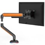 Soporte de Mesa Gaming con Contrapeso para Monitor y TV Aisens DT32TSR-249/ Giratorio/ Inclinable/ hasta 9kg/ con Iluminación RGB