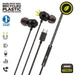 Auriculares Intrauditivos Muvit For Change MCHPH0006/ con Micrófono/ USB Tipo-C/ Negros