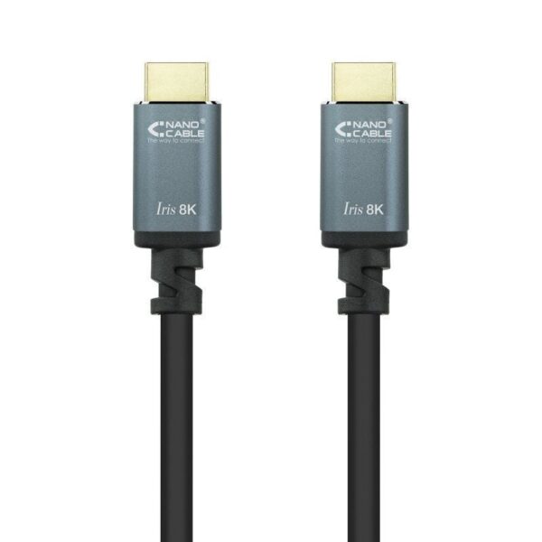 Cable HDMI 2.1 8K Nanocable 10.15.8001-L150/ HDMI Macho - HDMI Macho/ 1.5m/ Negro