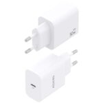 Cargador de Pared GaN Aisens A110-0940/ 1xUSB Tipo-C/ 30W/ Blanco