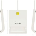 Lector de DNI y Tarjetas Aisens ASCR-SN07-W/ Blanco