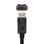 Cable Conversor Aisens A125-0459/ DisplayPort Macho - HDMI Macho/ Hasta 5W/ 2300Mbps /1m/ Negro