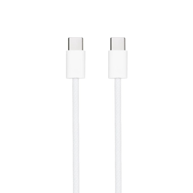 Cable USB 2.0 Tipo-C Nanocable 10.01.6001-CO/ USB Tipo-C Macho - USB Tipo-C Macho/ Hasta 60W/ 480Mbps/ 1m/ Blanco