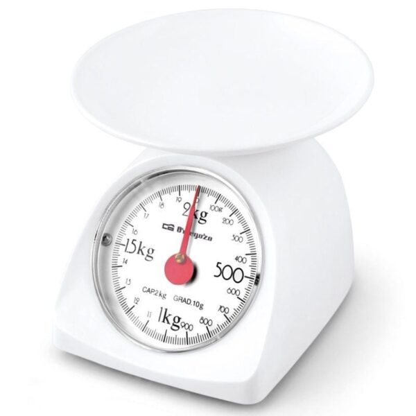Báscula de Cocina Orbegozo PC 1015/ hasta 2kg/ Blanca