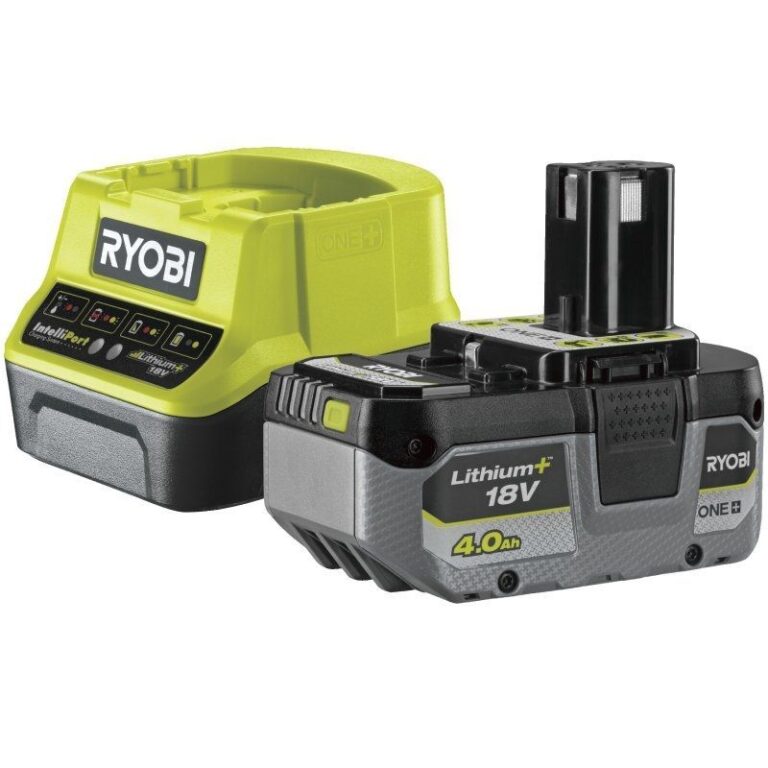 Cargador + Batería de litio Ryobi ONE+ RC18120-140X/ 18V 4