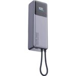 Powerbank 10000mAh Xiaomi Power Bank Integrated Cable/ 165W/ Gris
